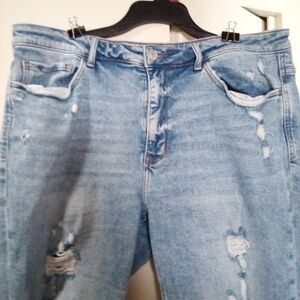 Distressed Light Blue Women's Jeans
